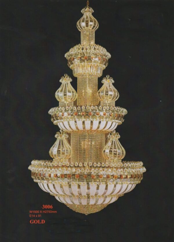 Lampu Gantung Kristal 3006/150cm x 275cm